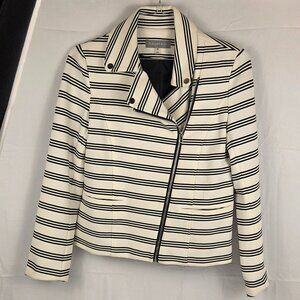 Bagatelle Striped Moto Jacket – Women’s Medium